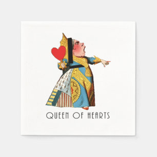 Queen of Hearts Classic Alice and Wonderland Napkins