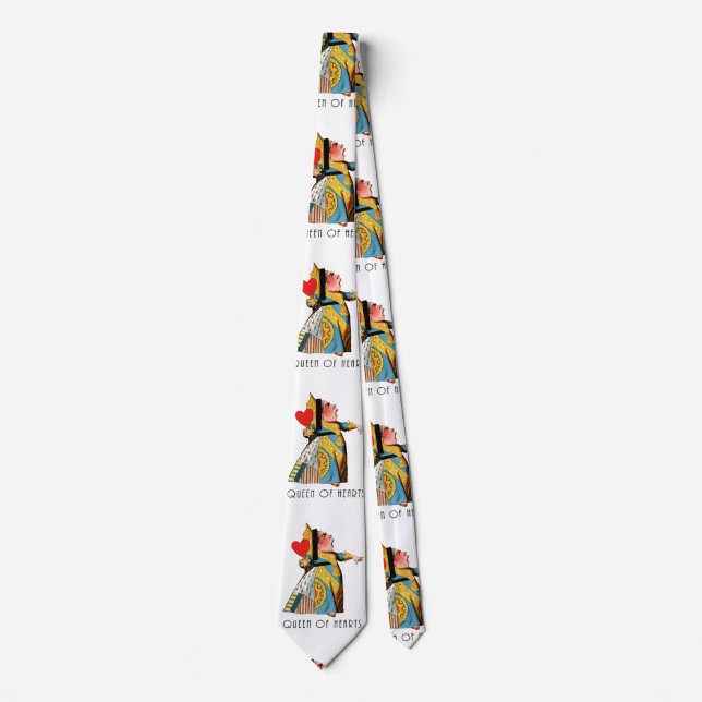 Queen of Hearts Classic Alice and Wonderland Neck Tie (Front)