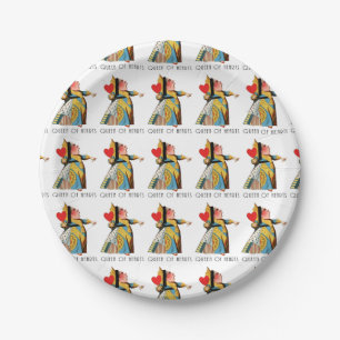 Queen of Hearts Classic Alice and Wonderland Paper Plates