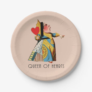 Queen of Hearts Classic Alice and Wonderland Paper Plates