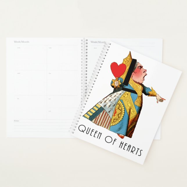 Queen of Hearts Classic Alice and Wonderland Planner (Display)