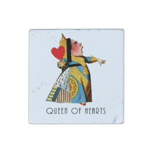 Queen of Hearts Classic Alice and Wonderland Stone Magnet