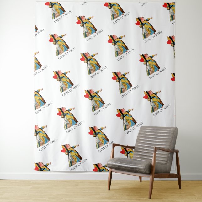 Queen of Hearts Classic Alice and Wonderland Tapestry (In Situ)