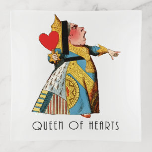 Queen of Hearts Classic Alice and Wonderland Trinket Tray