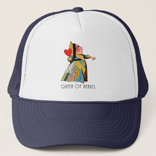 Queen of Hearts Classic Alice and Wonderland Trucker Hat (Front)