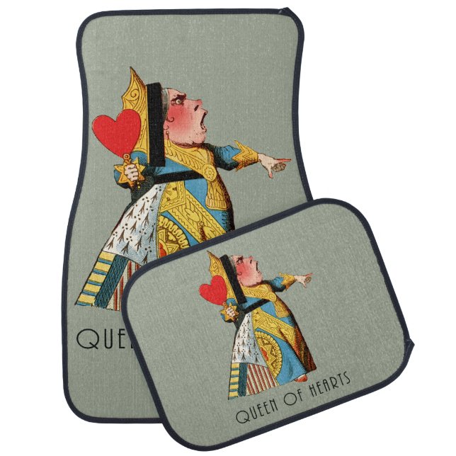 Queen of Hearts Classic Alice in Wonderland Car Floor Mat (Set)