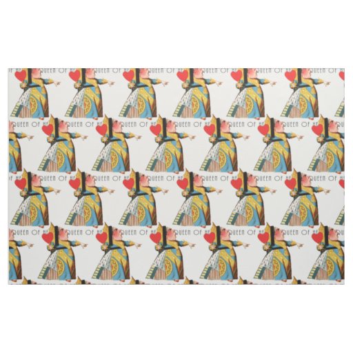 Queen of Hearts Classic Alice in Wonderland Fabric