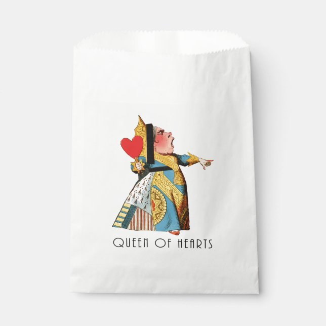 Queen of Hearts Classic Alice in Wonderland Favor Bag (Front)