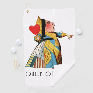 Queen of Hearts Classic Alice in Wonderland Golf Towel