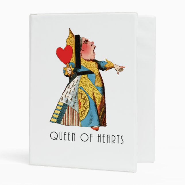 Queen of Hearts Classic Alice in Wonderland Mini Binder (Front/Inside)