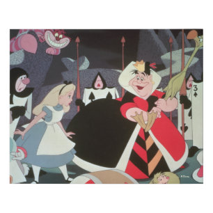 Queen of Hearts   Colorful Scene Faux Canvas Print