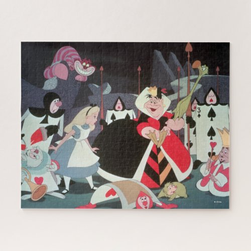 Queen of Hearts  Colorful Scene Jigsaw Puzzle