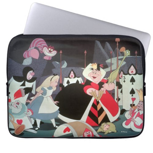 Queen of Hearts  Colorful Scene Laptop Sleeve