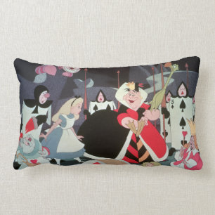 Queen of Hearts Colorful Scene Lumbar Pillow