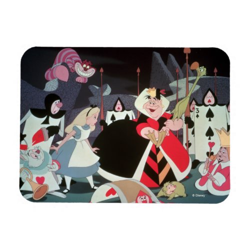 Queen of Hearts  Colorful Scene Magnet