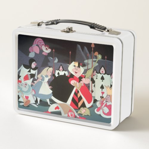 Queen of Hearts  Colorful Scene Metal Lunch Box