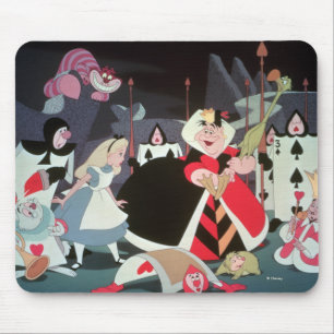 Queen of Hearts Colorful Scene Mouse Pad