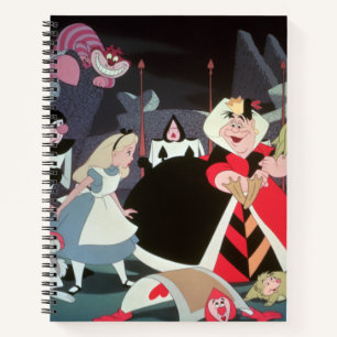 Queen of Hearts Colorful Scene Notebook