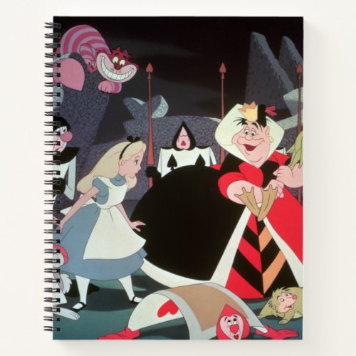 Queen of Hearts  Colorful Scene Notebook