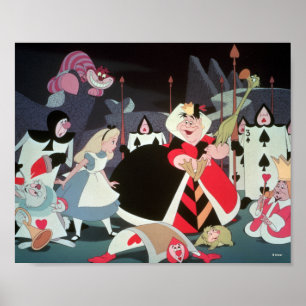 Queen of Hearts   Colorful Scene Poster