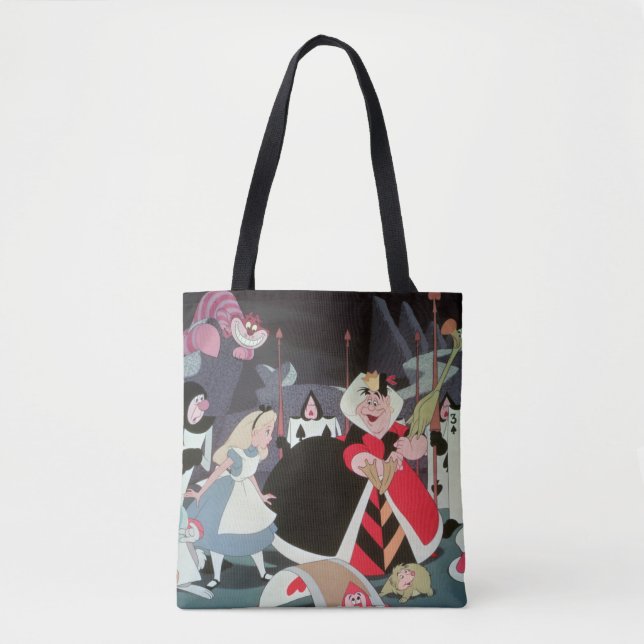 Queen of Hearts | Colorful Scene Tote Bag (Front)
