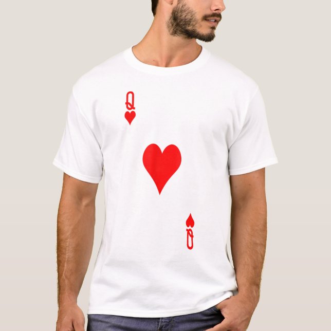Queen of Hearts Costume Tshirt Halloween Deck of (Front)