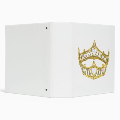 Queen of Hearts crown binder