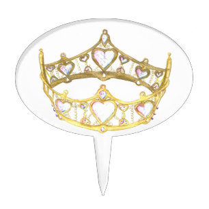 Queen Of Hearts Crown Cake Pick