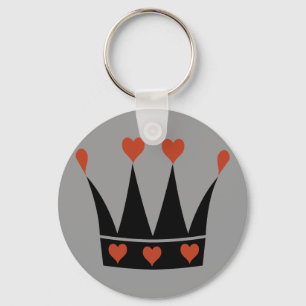 Queen of Hearts Crown Keychain
