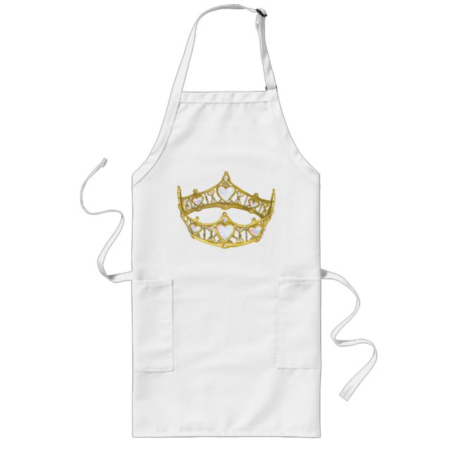 Queen of Hearts crown long apron (Front)