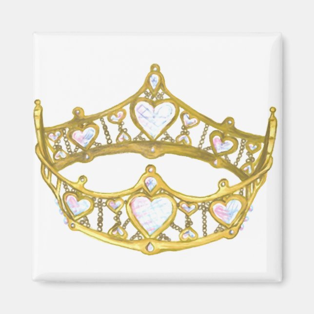 Queen of Hearts crown magnet (Front)