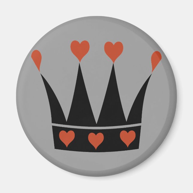 Queen of Hearts Crown Magnet (Front)