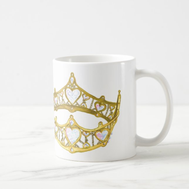 Queen of Hearts crown mug (Right)