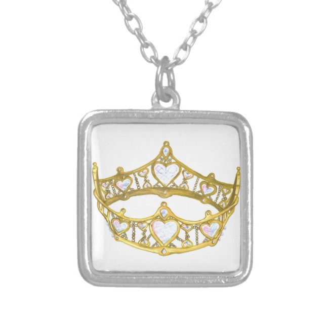 Queen of Hearts crown necklace (Front)