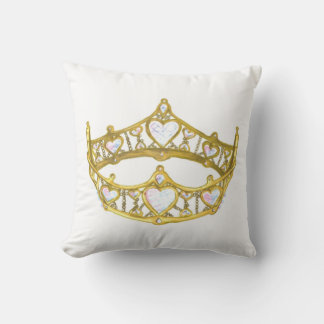 Queen of Hearts crown pillow