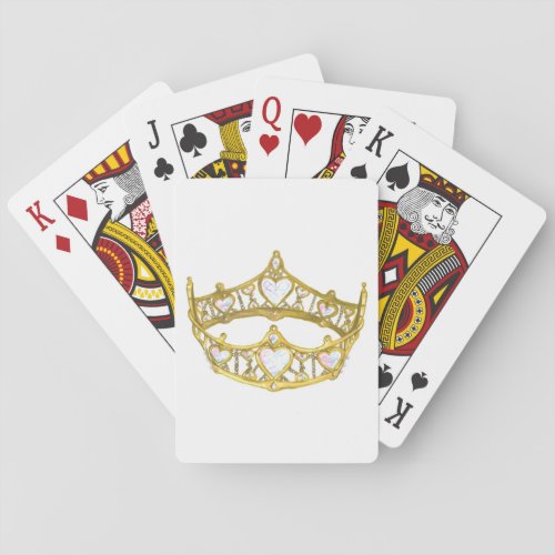 Queen of Hearts crown playing cards