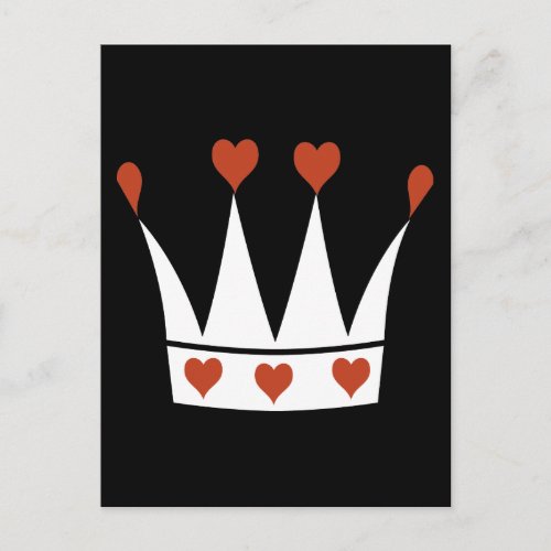 Queen of Hearts Crown Postcard