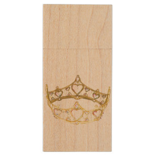 Queen of Hearts crown tiara flash drive