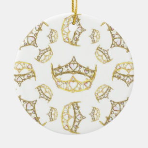 Queen of Hearts Crown Tiara Ornament