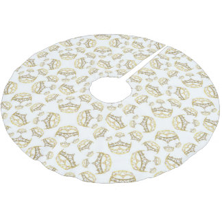 Queen of Hearts crown tiara pattern tree skirt