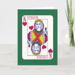 Queen of Hearts Custom Name Playing Card Valentine