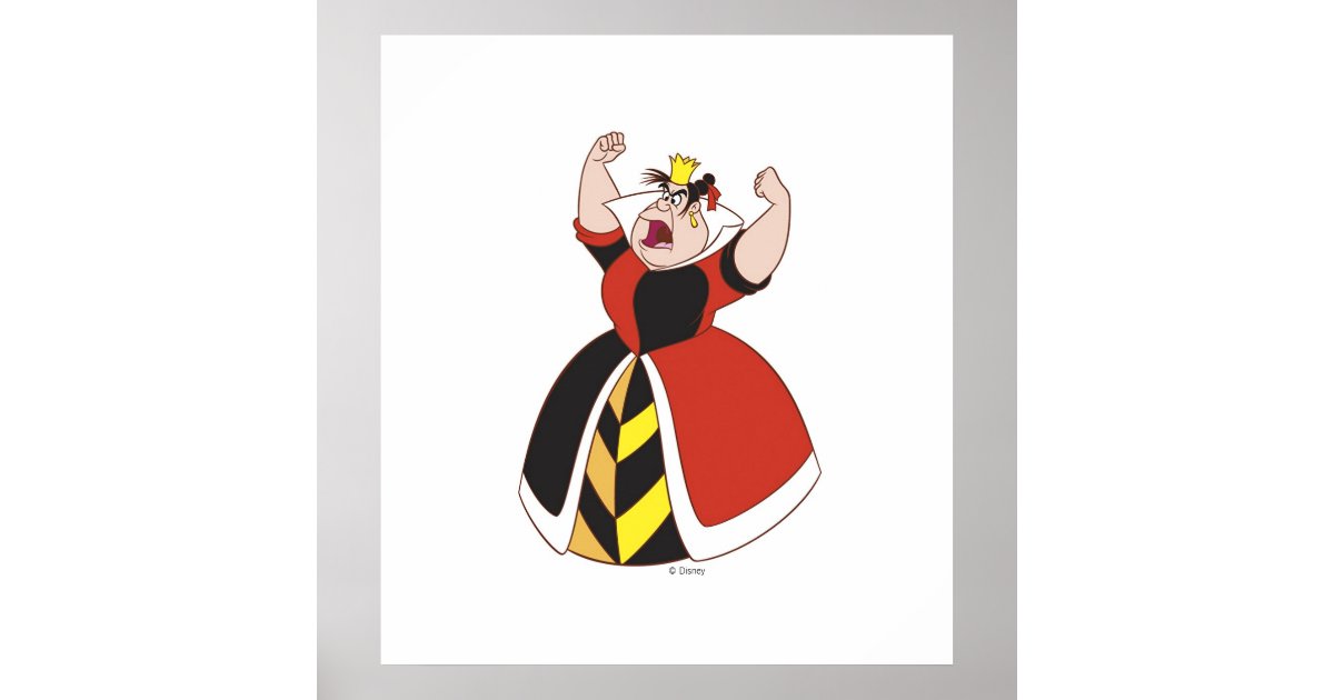 Queen Of Hearts Disney Poster Zazzle Com