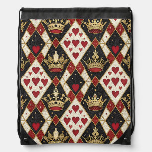 Queen of Hearts Drawstring Bag