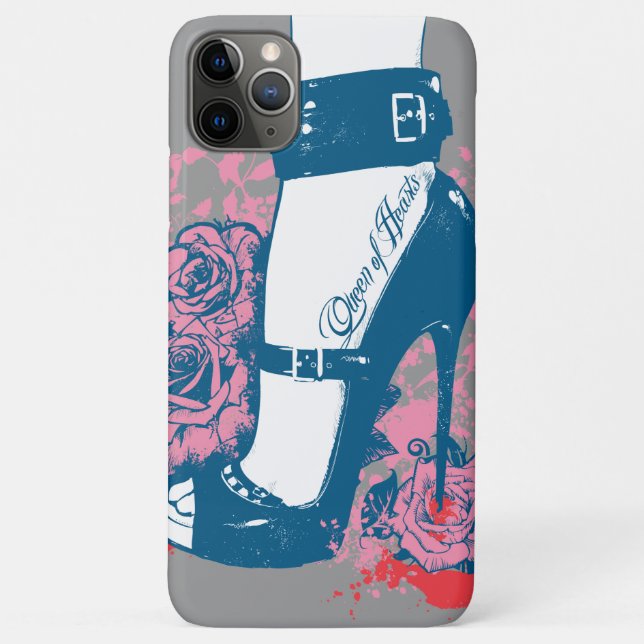 Queen of hearts edgy shoe design Case-Mate iPhone case (Back)