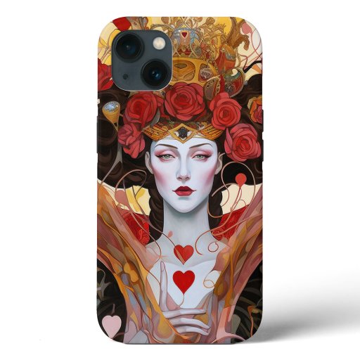 Queen Of Hearts Fantasy Fairy Tale Art iPhone 13 Case