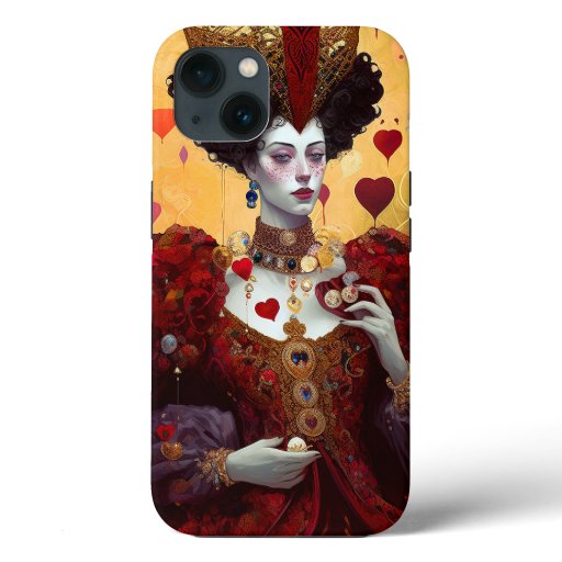 Queen Of Hearts Fantasy Fairy Tale Art iPhone 13 Case