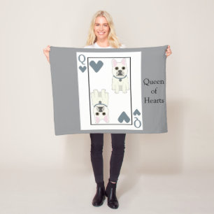 Queen of Hearts Fleece Blanket
