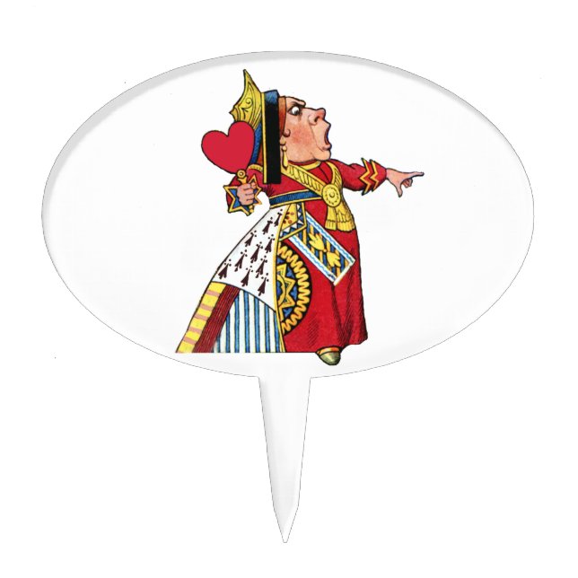 Queen of Hearts from Alice in Wonderland Cake Topper (Front)