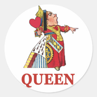 Queen of Hearts From Alice in Wonderland Classic Round Sticker