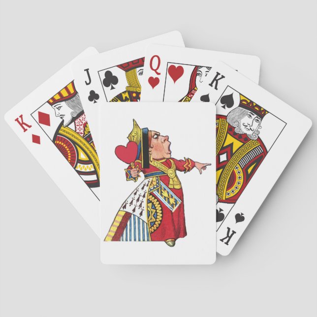 Queen of Hearts from Alice in Wonderland Poker Cards (Back)